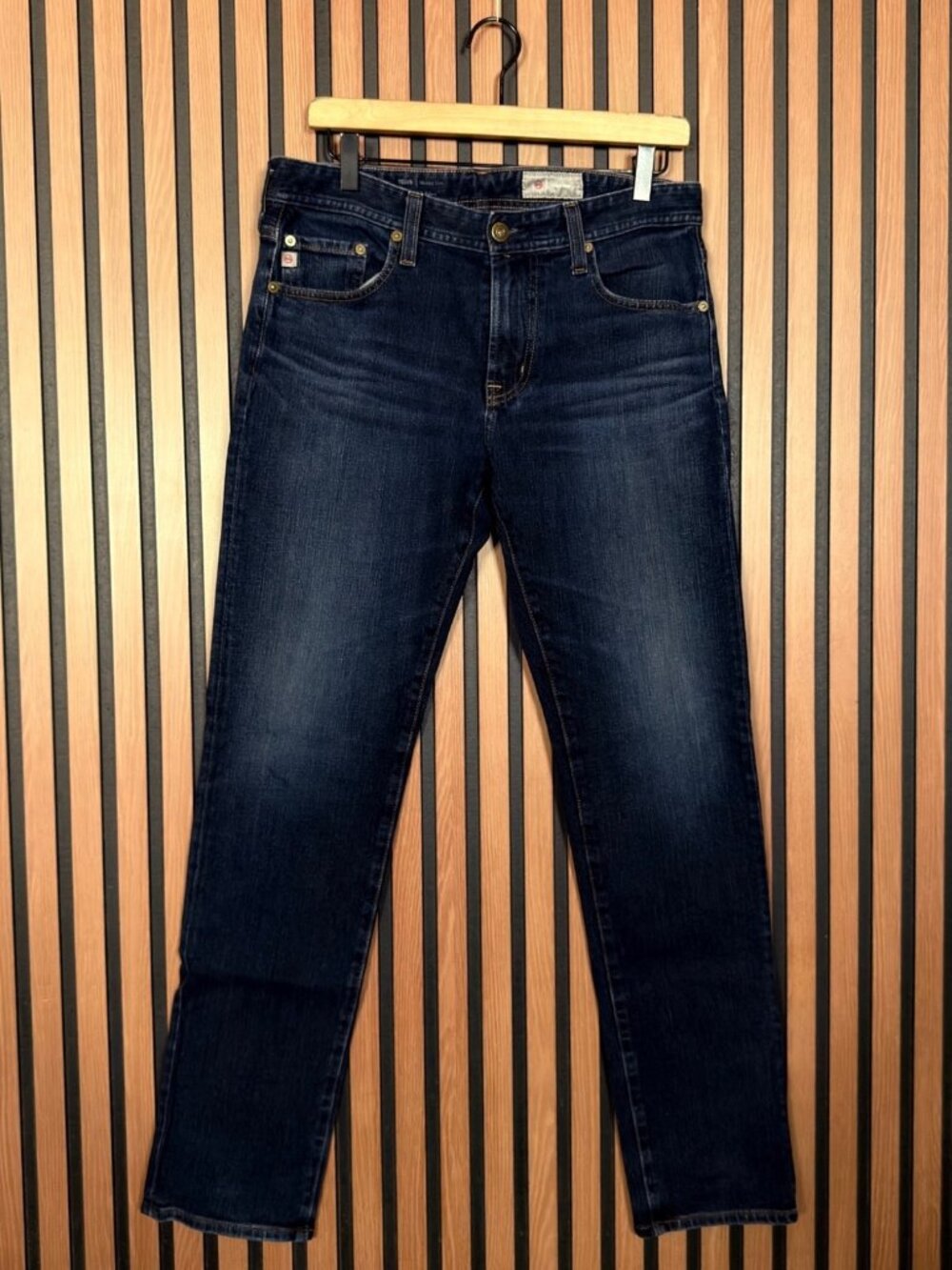 AG Adriano Goldshmied Jeans 31x32 Blue Denim Modern Slim Tellis 5 Pocket Stretch